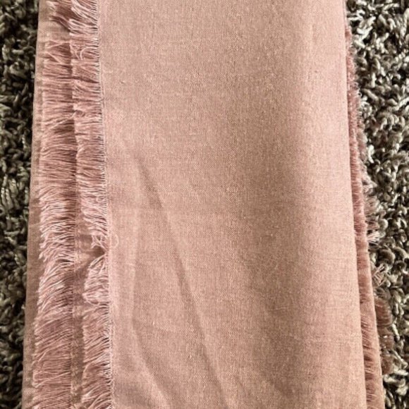 NWT Hearth & Hand w Magnolia-2 X 4 pack Raw Edge Linen Blend 8 Napkins Rose Gold - Picture 5 of 9